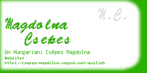 magdolna csepes business card