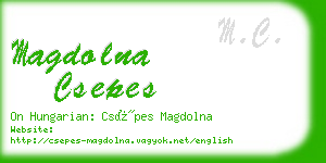magdolna csepes business card